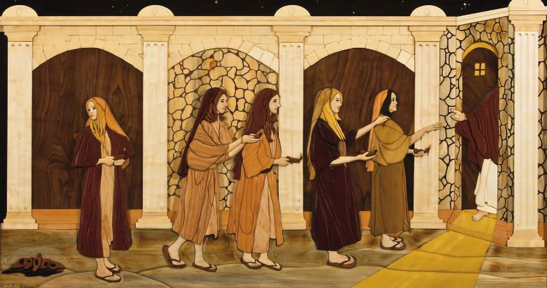 The Bridegroom Cometh, by Elizabeth Gibbons. Image via Church of Jesus Christ.