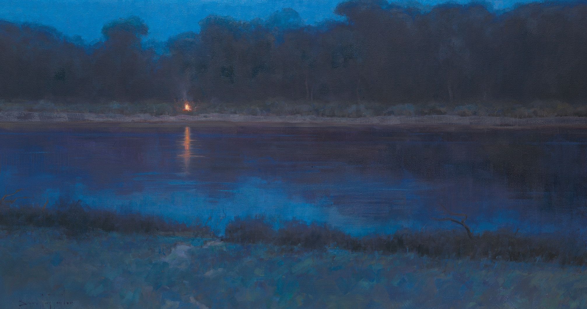 Campfire on the Missouri, by Bryan Mark Taylor. Image via Church of Jesus Christ.