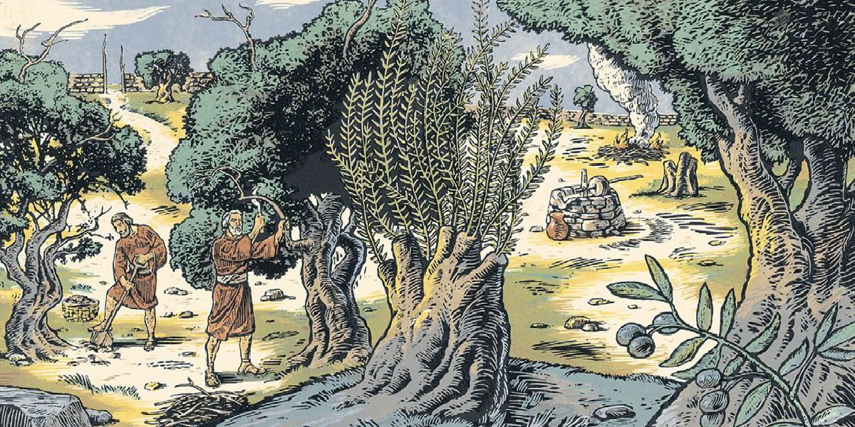 Allegory of the Olive Tree, by Brad Teare. Image via ChurchofJesusChrist.org