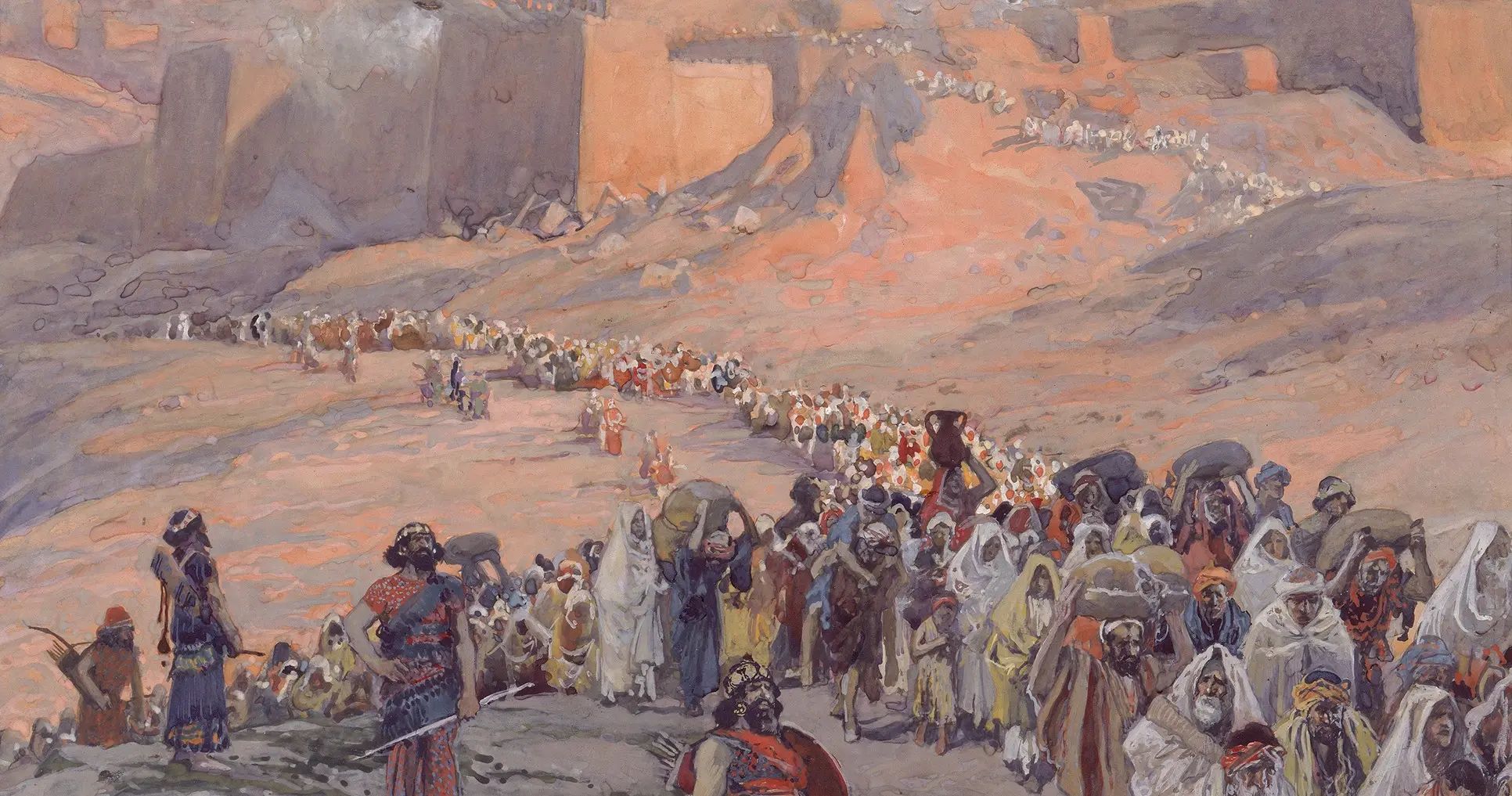 The Flight of the Prisoners, by James Tissot and others. Image via Church of Jesus Christ.