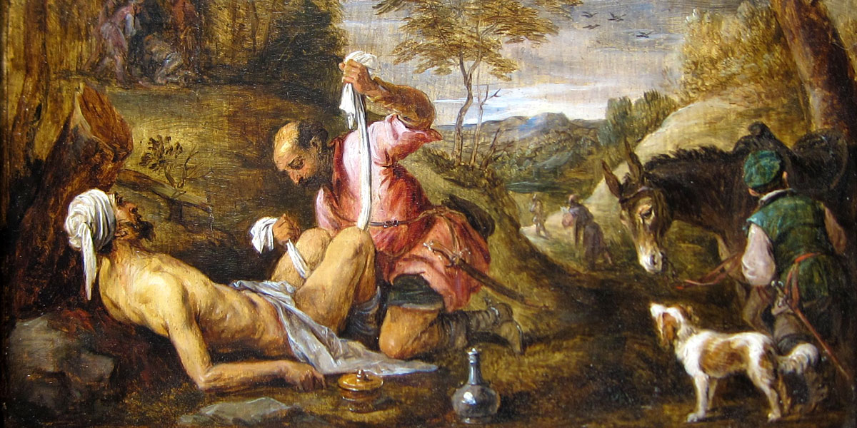 The Good Samaritan by David Teniers the Younger. Image via Wikimedia Commons. The Good Samaritan by David Teniers the Younger. Image via Wikimedia Commons.