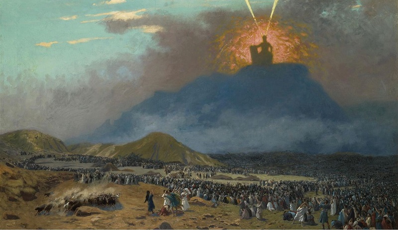 Moses on Mount Sinai by Jean-Léon Gérôme. Image via Wikimedia Commons.
