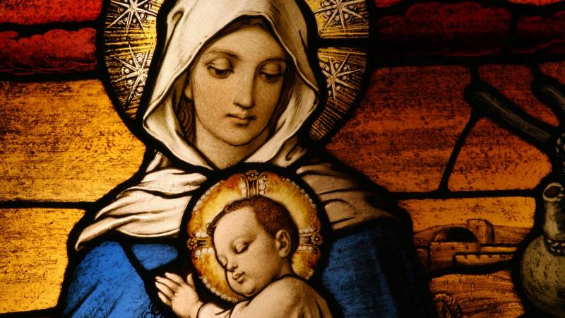 The Virgin Mary and the Christ Child. Image via Adobe Stock.