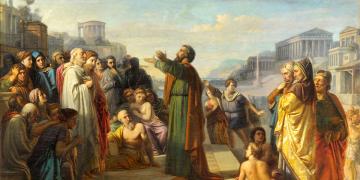 Paul in Athens. Artist unknown. Image via Wikimedia Commons.