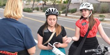 Female missionaries of the Church of Jesus Christ of Latterday Saints. Image via Church Newsroom.