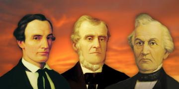 Portraits of the Three Witnesses Oliver Cowdery, Martin Harris, and David Whitmer.